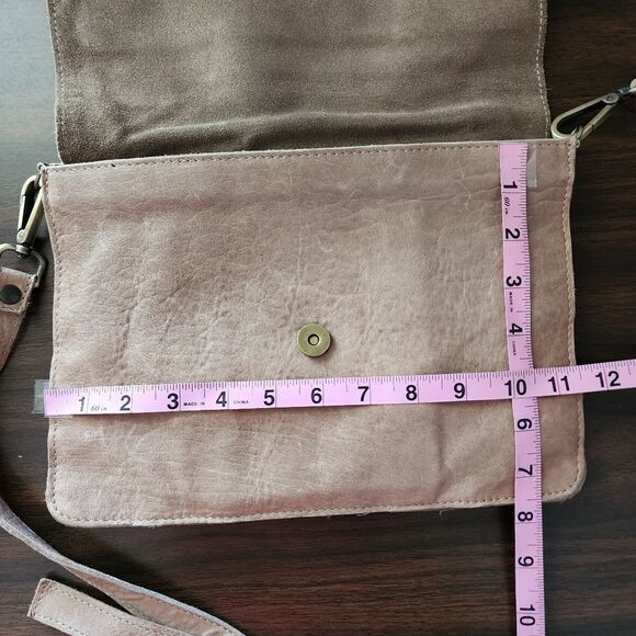 Maxon Shoulder Bag Italian Natural Leather Crossbody Messenger Purse Handbag - Picture 8 of 16